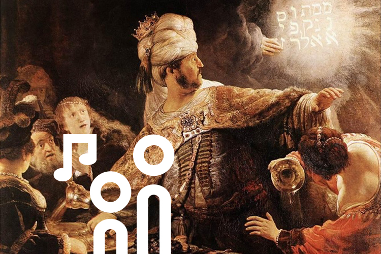Picture motif for the concert Ludus Danielis, the feast of Belshazzar.