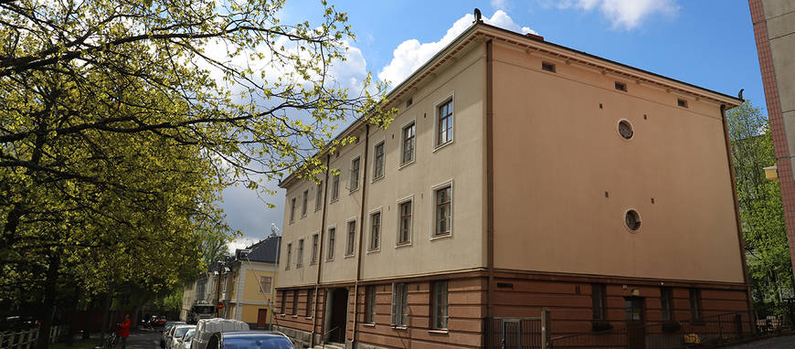 Picture of the community centre in Tampere, Finland in summer